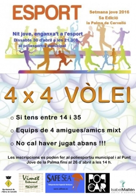 NIT JOVE, ENGANXA'T A L'ESPORT - Club Volei La Palma