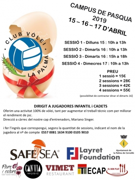 CAMPUS PASQUA 2019 - Club Volei La Palma