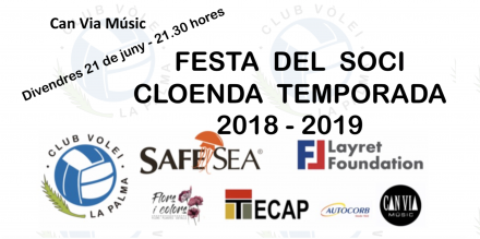 FESTA CLOENDA TEMPORADA 2018-2019 - Club Volei La Palma