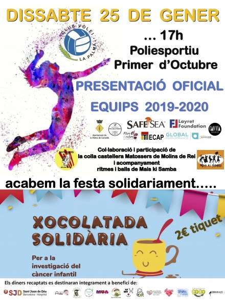 PRESENTACIÓ EQUIPS CLUB 2019-2020 + XOCOLATADA SOLIDÀRIA - Club Volei La Palma