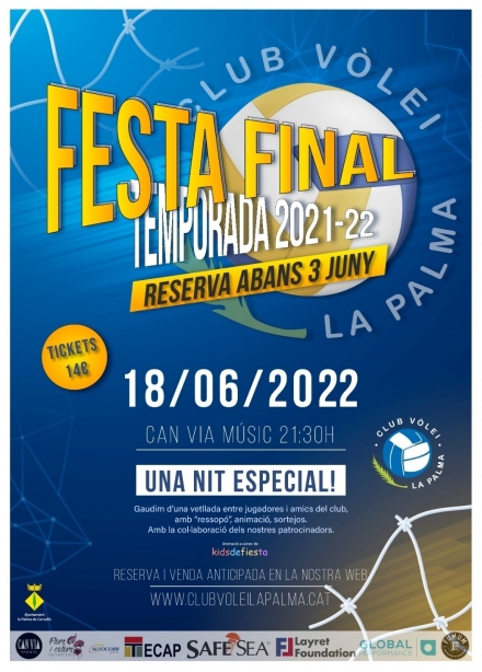 💙🖤🎉🎉🎉💙🖤 FESTA FINAL TEMPORADA 💙🖤🎉🎉🎉💙🖤 - Club Volei La Palma