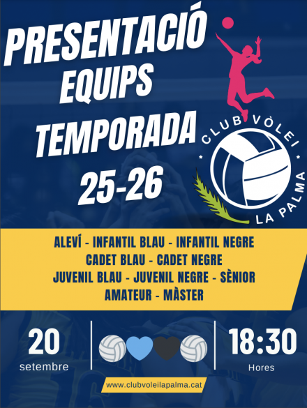 ππππ€ PRESENTACIΓ OFICIAL EQUIPS CLUB 2025-2026 ππ€ππ - Club Volei La Palma