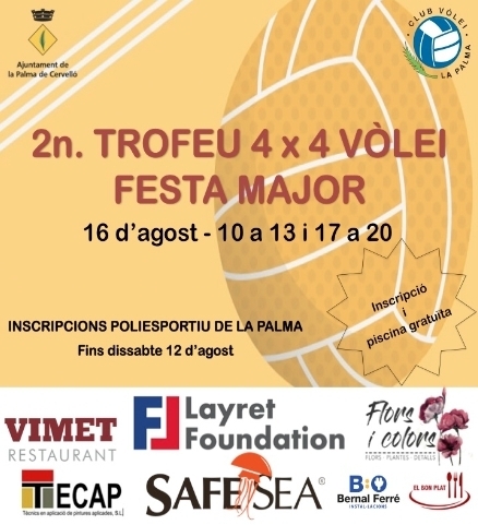 4 x 4 VÒLEI - FESTA MAJOR 2017 - Club Volei La Palma