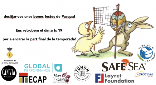 🐣🐰🐣 DESITJAR-VOS UNES BONES VACANCES DE PASQUA 🐣🐰🐣 - Club Volei La Palma